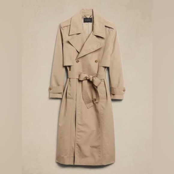 Banana Republic Petite Maverick Oversized Trench Coat - Picture 3 of 16